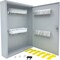 Huron Slotted Heavy-duty Key Cabinet, Steel, Sand, 60 Key Key Capacity HURHASZ0128 - alternate 1